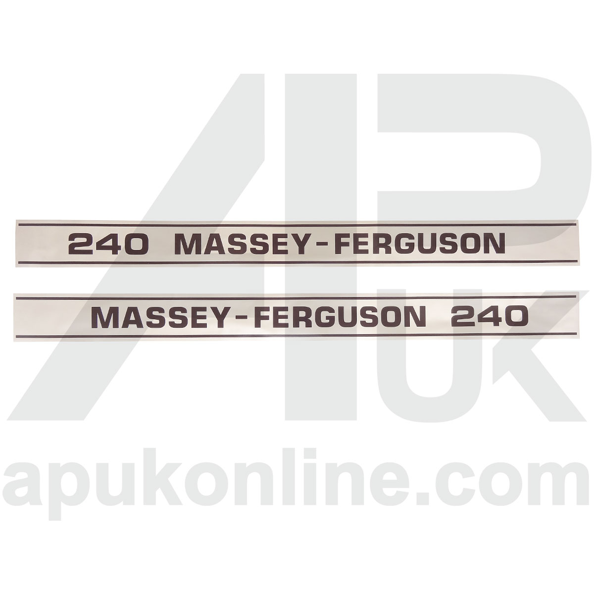 Model Number Emblem Decal Set Bonnet Stickers for Massey Ferguson 240 Tractor
