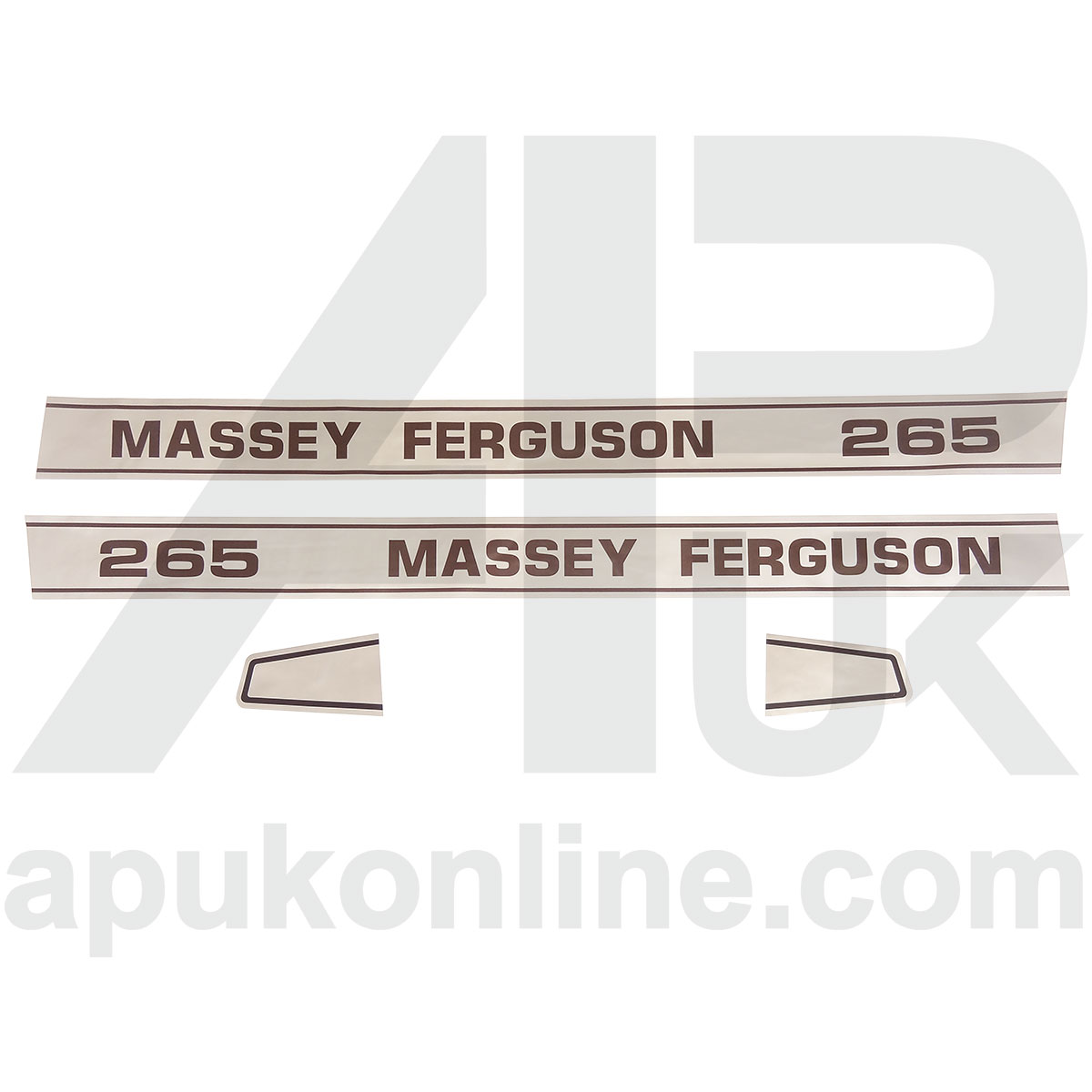Model Number Emblem Decal Bonnet Stickers MF265 for Massey Ferguson 265 Tractor