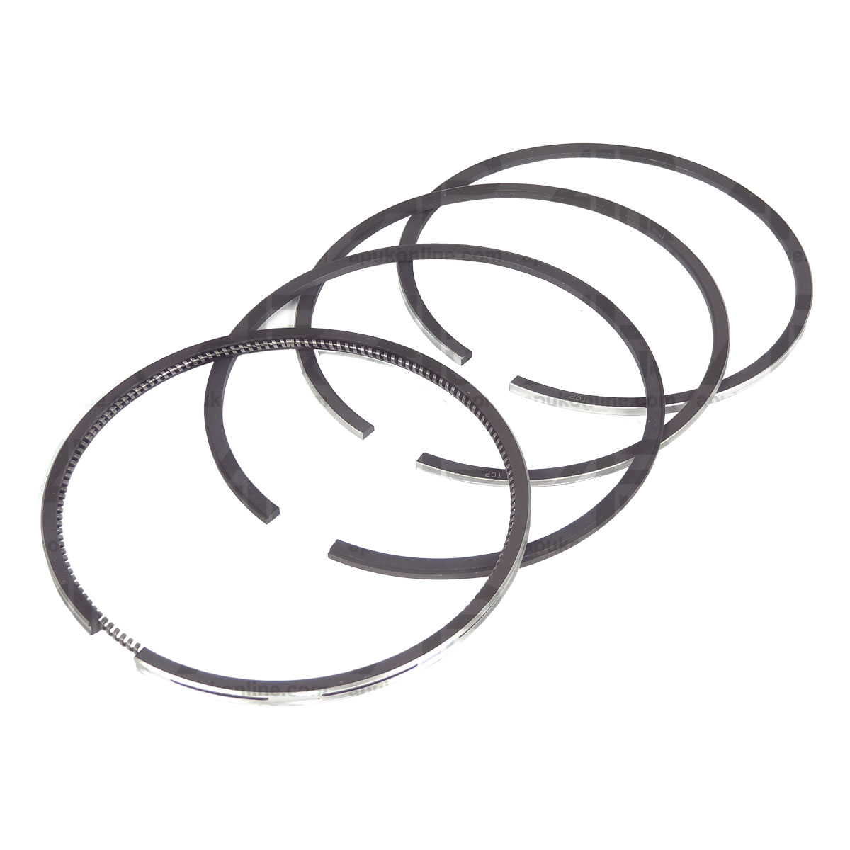 Piston Ring Set 4.4&quot; 4 Pcs for Ford TW5 TW10 TW15 TW20 TW25 TW30 TW35 Tractor