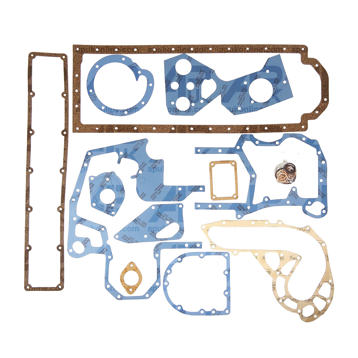 Lower Bottom Gasket Set 6 Cylinder for Case International IH 1455XL Tractor