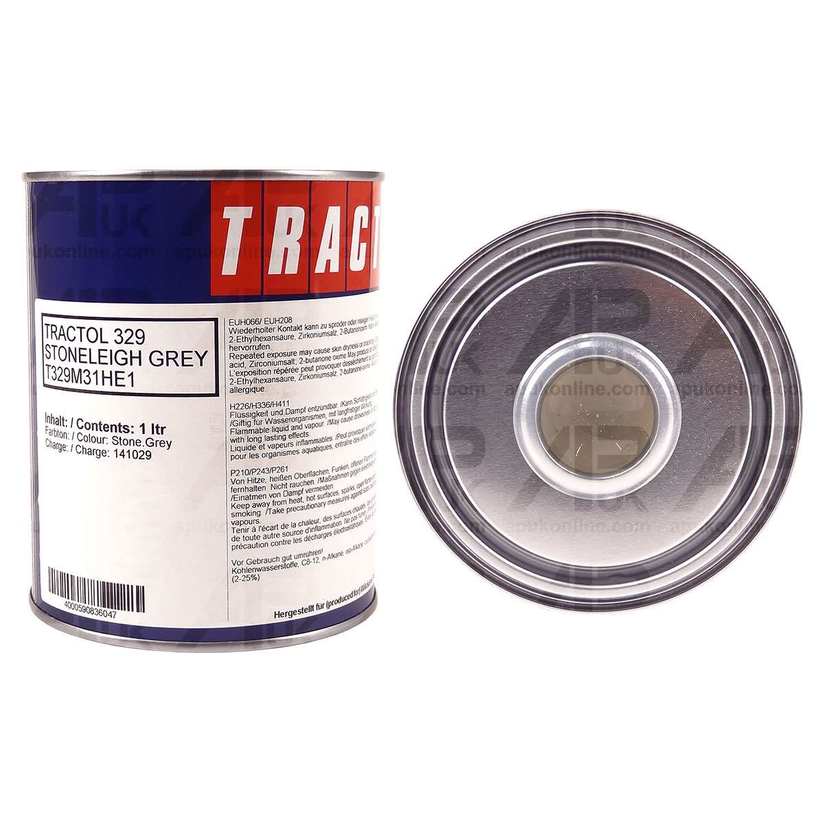 1L 1 Litre Stoneleigh Grey Tractol Paint for Massey Ferguson Gray Tractor