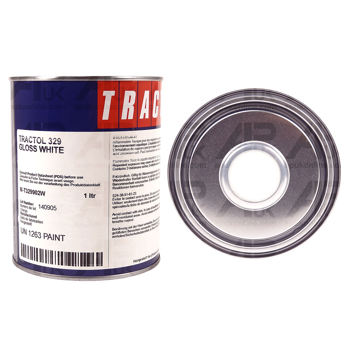 1L Gloss White Tractol Paint for Ford New Holland Case International IH Tractor