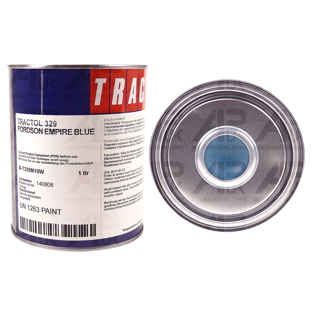 1L Empire Blue Tractol Paint for Ford Fordson Major Dexta Super Power Tractor