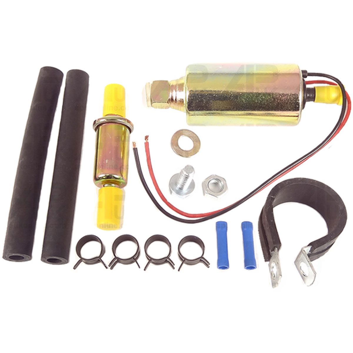Universal Electric Fuel Pump 0.2 / 0.5 Bar 12V In line Kit &amp; Filter &amp; Fastenings