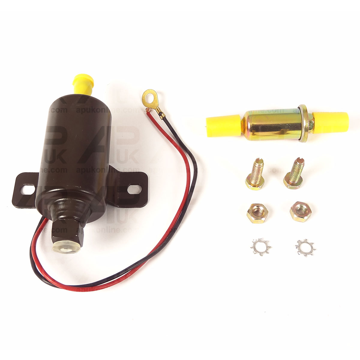 Universal Electric Fuel Pump 0.2 / 0.5 Bar 12V In line Kit &amp; Filter Marine Truck