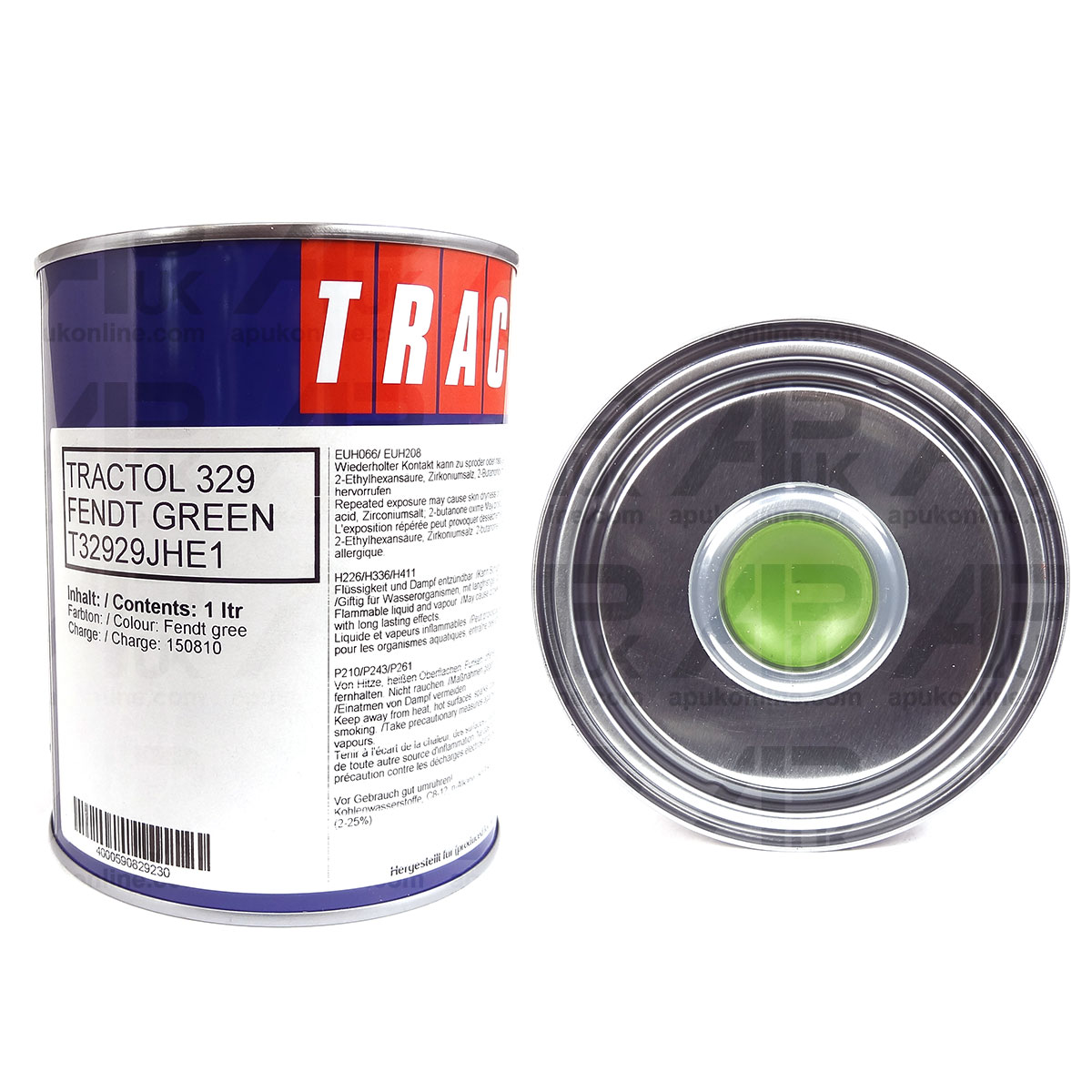 1 Litre 1L Tin Green Tractol Paint for Fendt Tractor Machinery Orchard Implement
