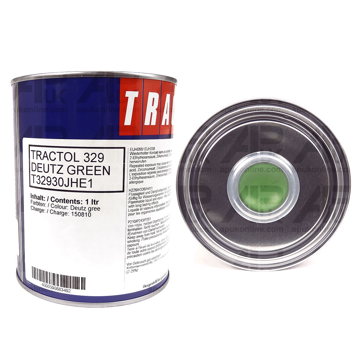 1 Litre Green Tractol Paint for Deutz Fahr Tractor Machinery Agricultural