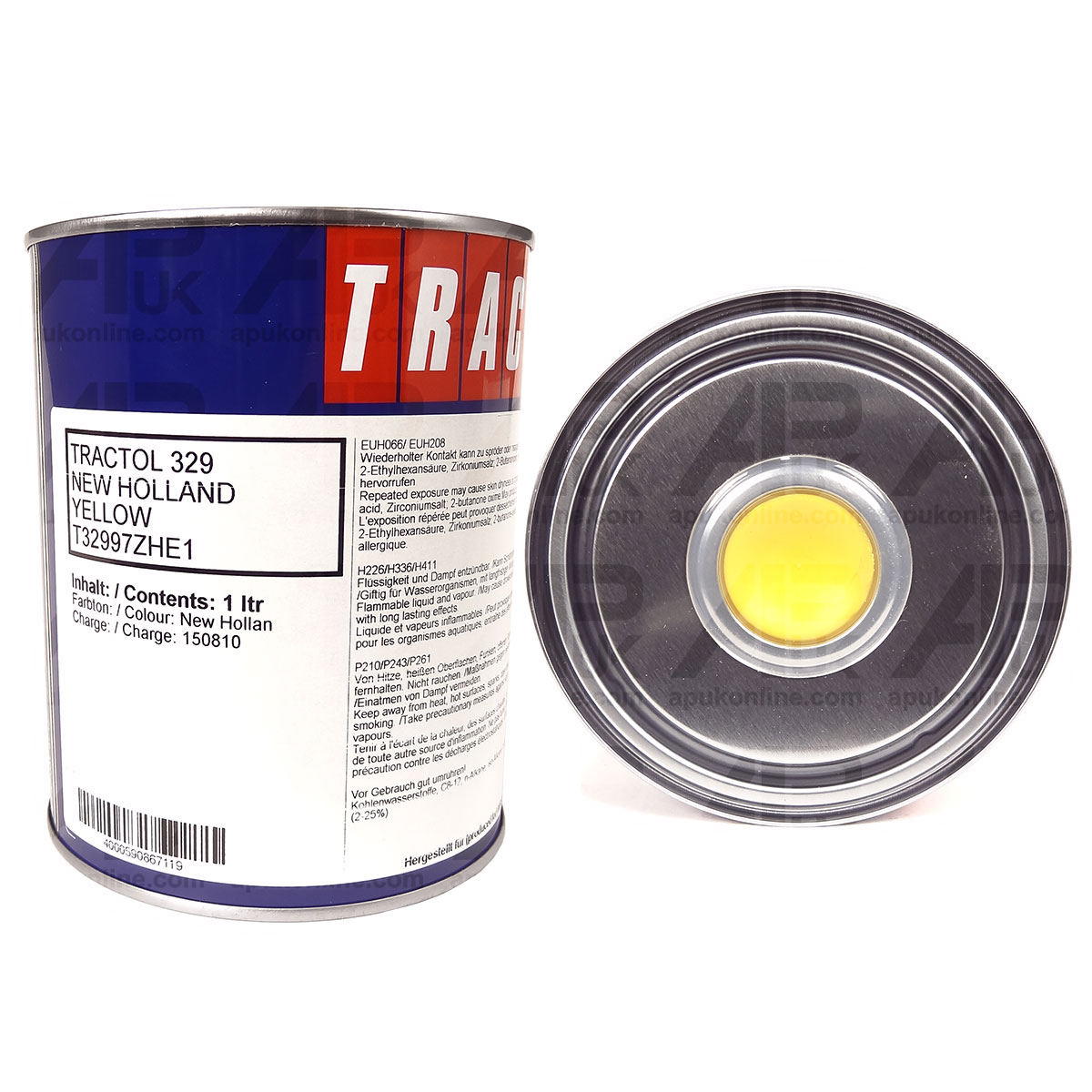 1 Litre 1L NH Yellow Tractol Paint for New Holland Machinery Tractor Combine