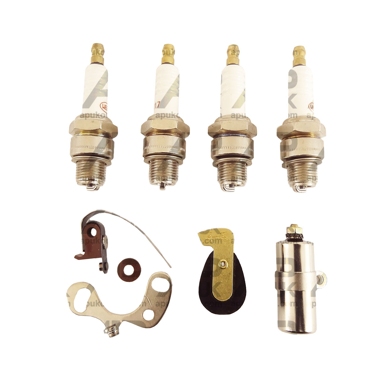 Tune Up Kit Contact Set Rotor Arm Plugs for Massey Ferguson TE20 TEA 35 Tractor