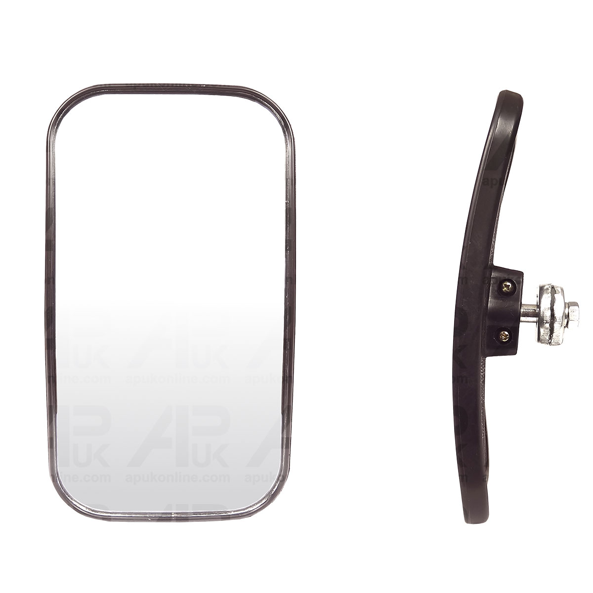 Mirror Head &amp; Glass 210 x 115 Classic car Van Curved for Landrover 4x4 Defender