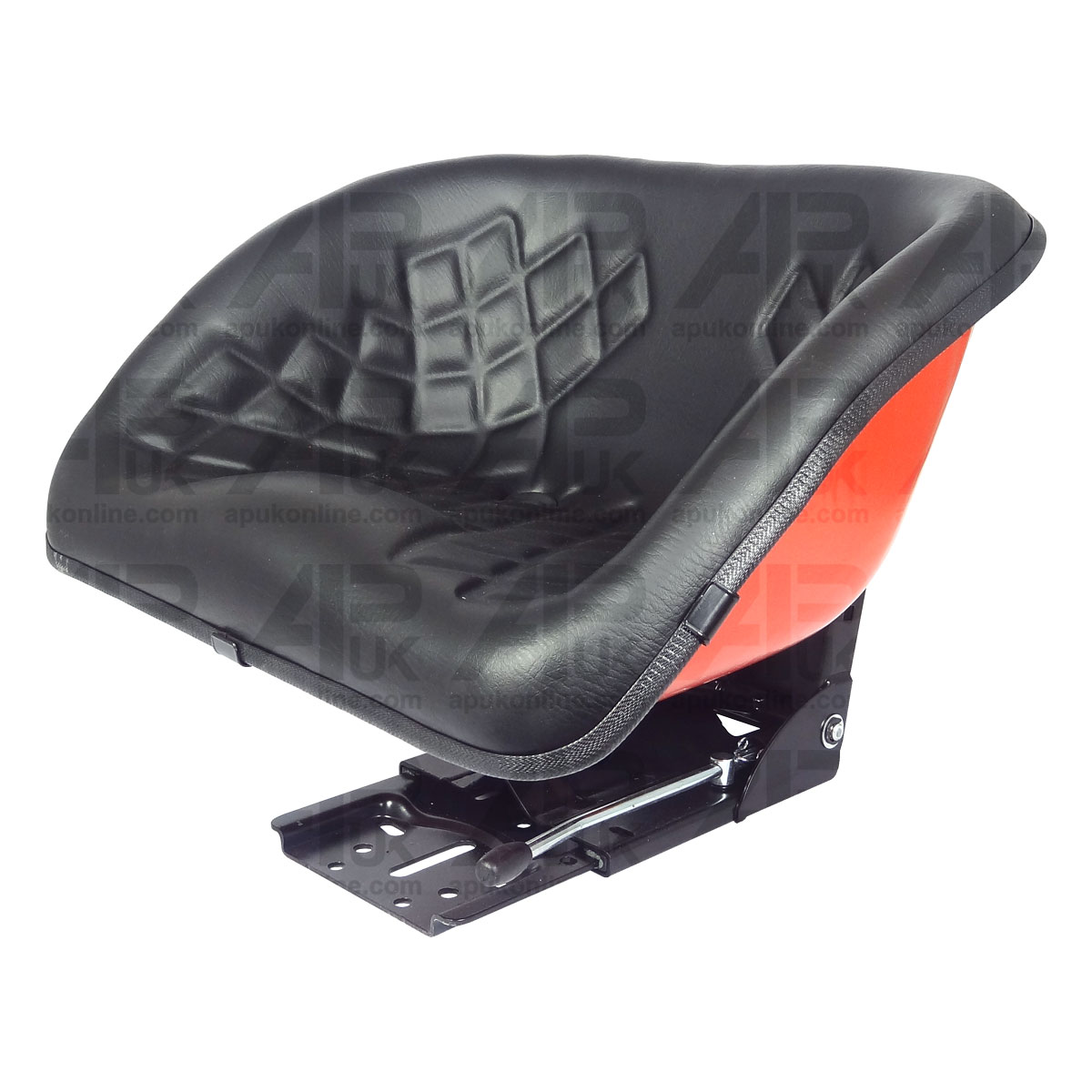 Universal Red Bucket Suspension Seat Pan Dumper Tractor Digger Forklift Mower
