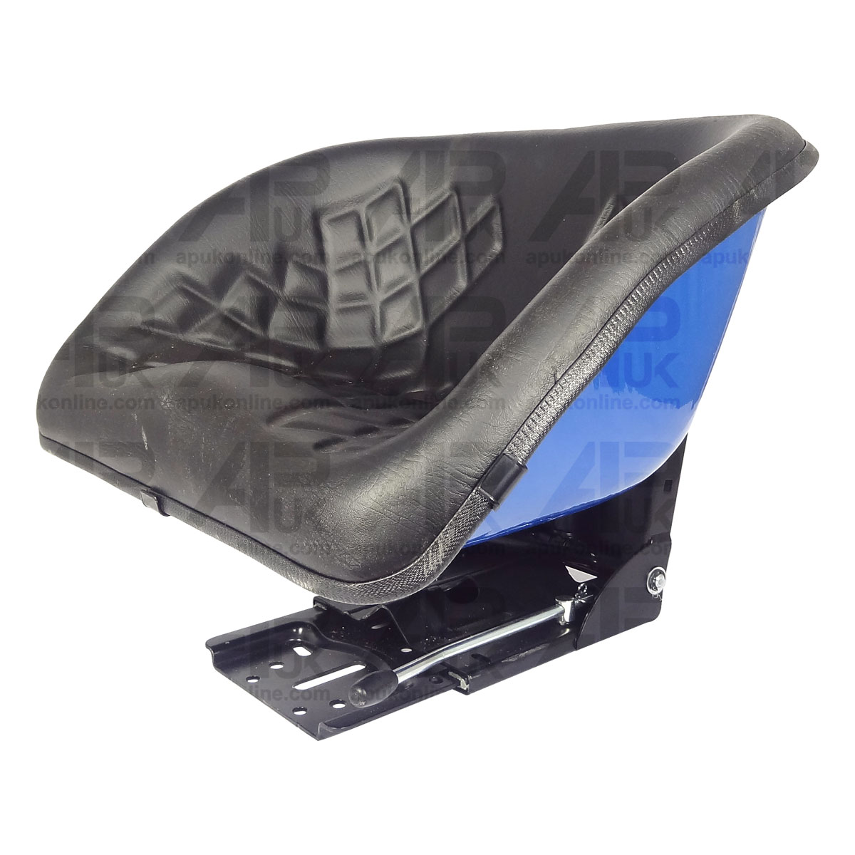 Universal Blue Bucket Suspension Seat Pan Dumper Tractor Digger Forklift Mower