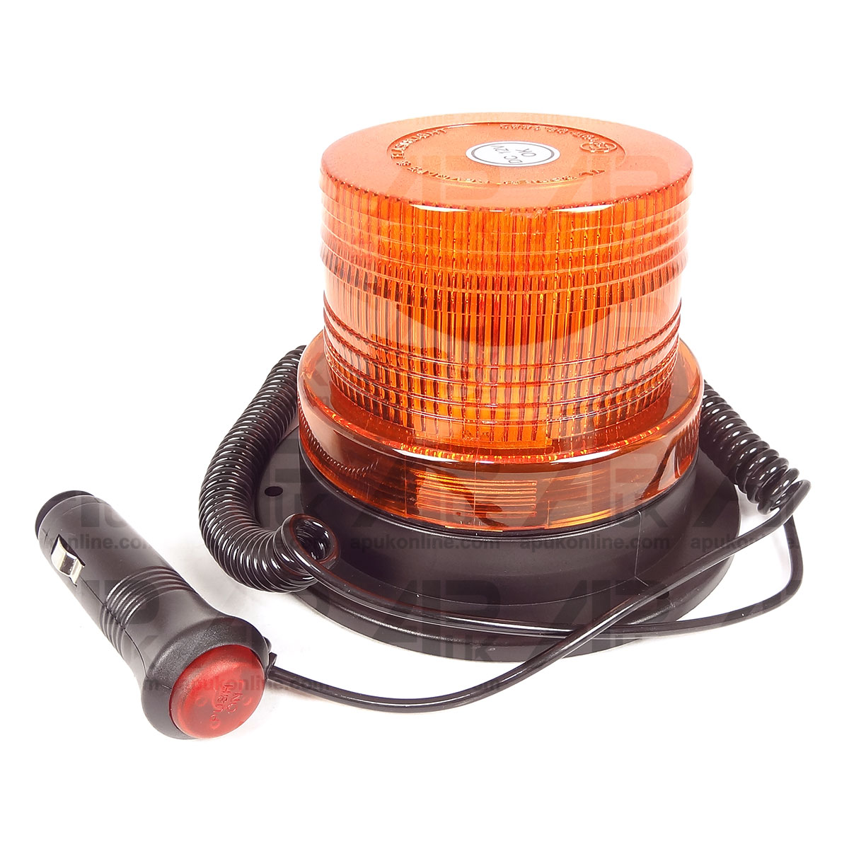 12V LED Magnetic Flashing Amber Beacon Lorry Car Van Tractor Forklift Digger