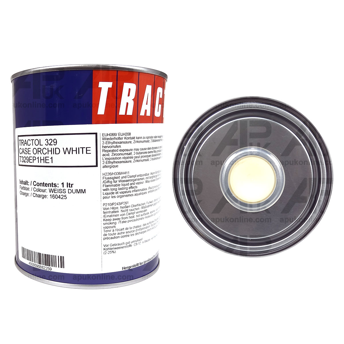 1 Litre Ltr Tin Orchid White Paint Tractol for Case International IH Tractor