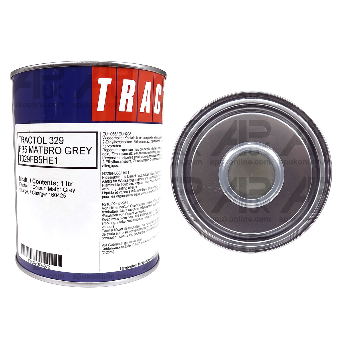 1 Litre Ltr Tin Matbro Telehandler Loader Forklift Telescopic Grey Paint Tractol