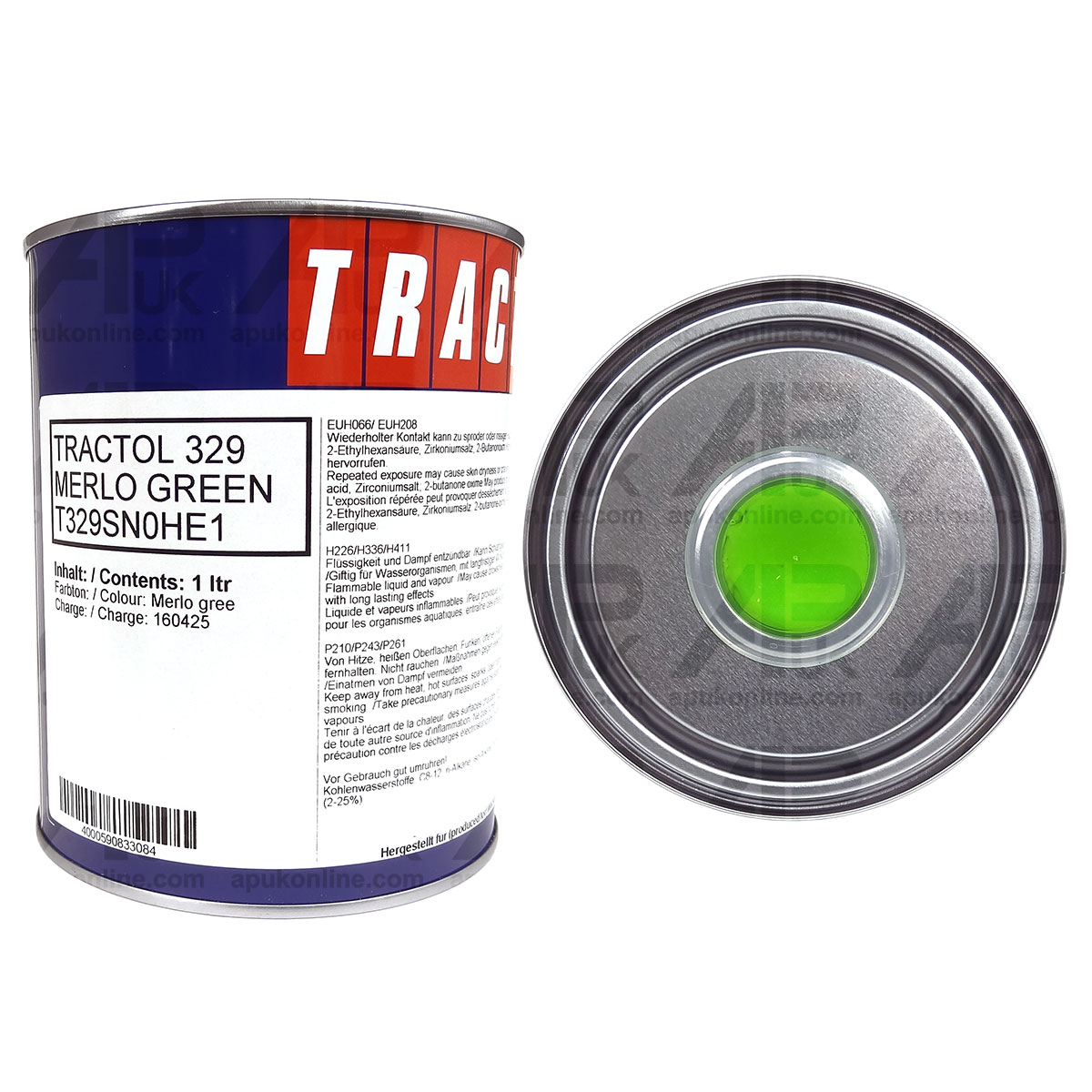 1 Litre Ltr Green Enamel Paint Tractol for Merlo Telehandler Loader Telescopic