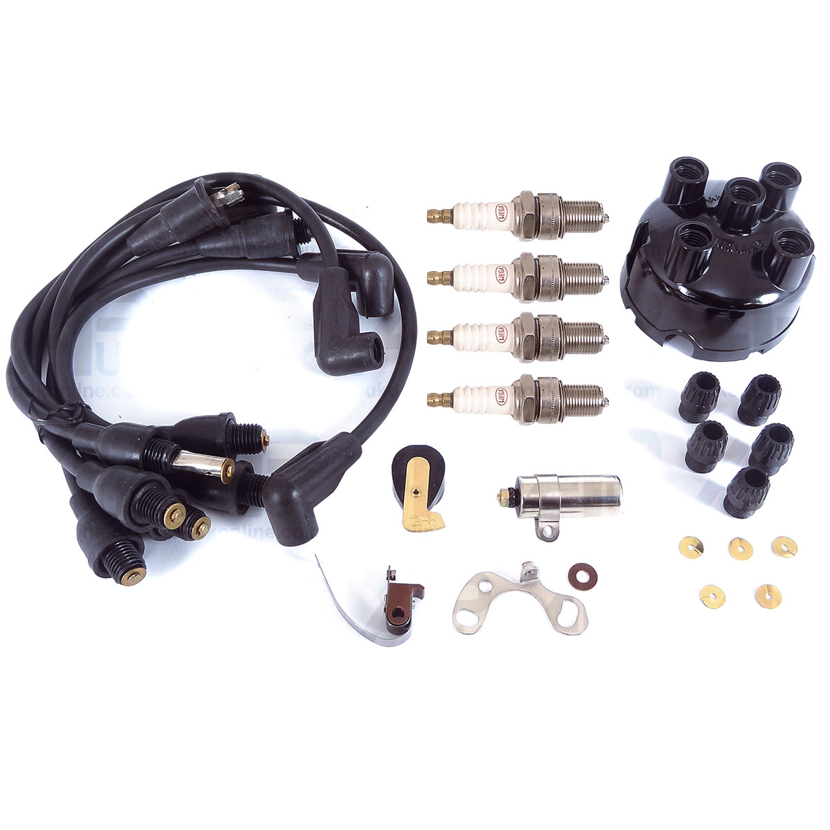 Ferguson TE20 TED20 TVO Full Ignition Tune up Kit Set Includes Cap Plugs Leads