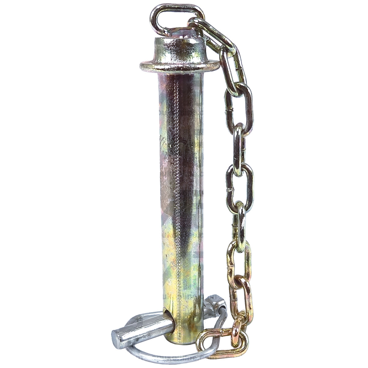 Tractor Top Link Pin &amp; Linch Pin + chain 19mm x 92mm Cat 1 Linkage Lynch Toplink