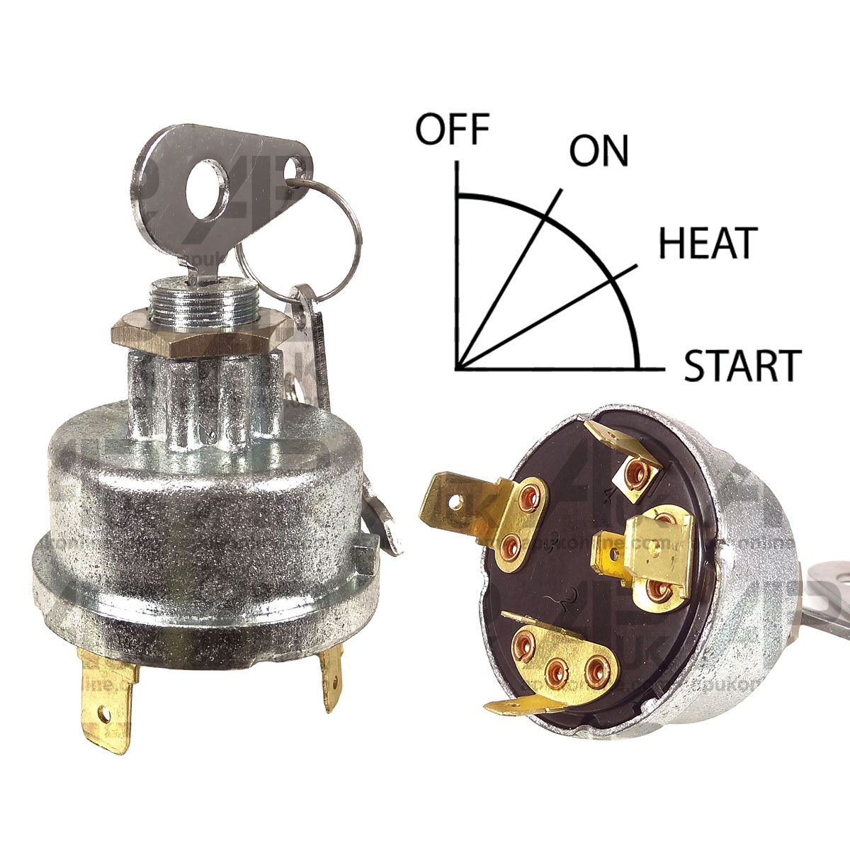 Ignition switch for Massey Ferguson David Brown Case John Deere Leyland Tractor