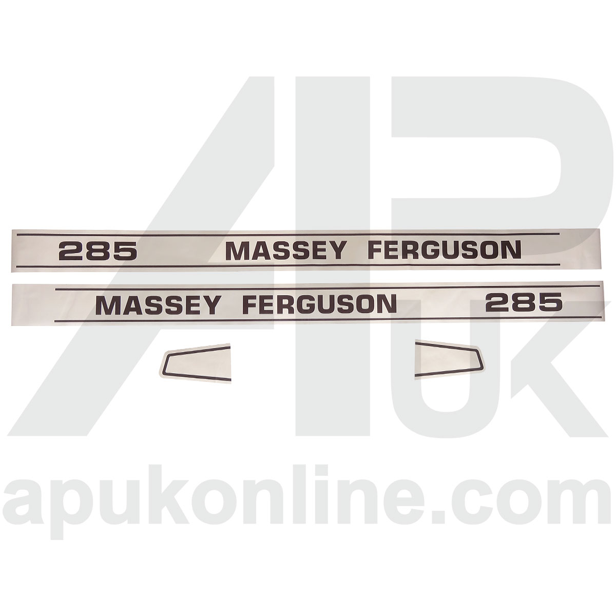 Hood Bonnet Decal Sticker Set MF285 for Massey Ferguson 285 Tractor