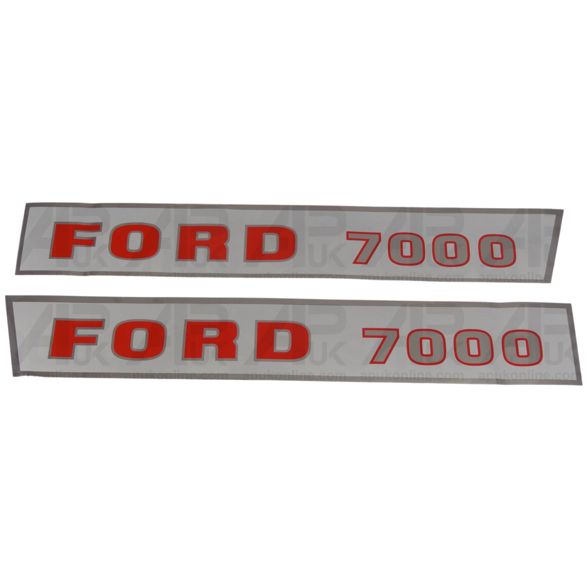 Bonnet Decal Set Hood Sticker Kit Emblem Transfer for Ford 7000 Tractor