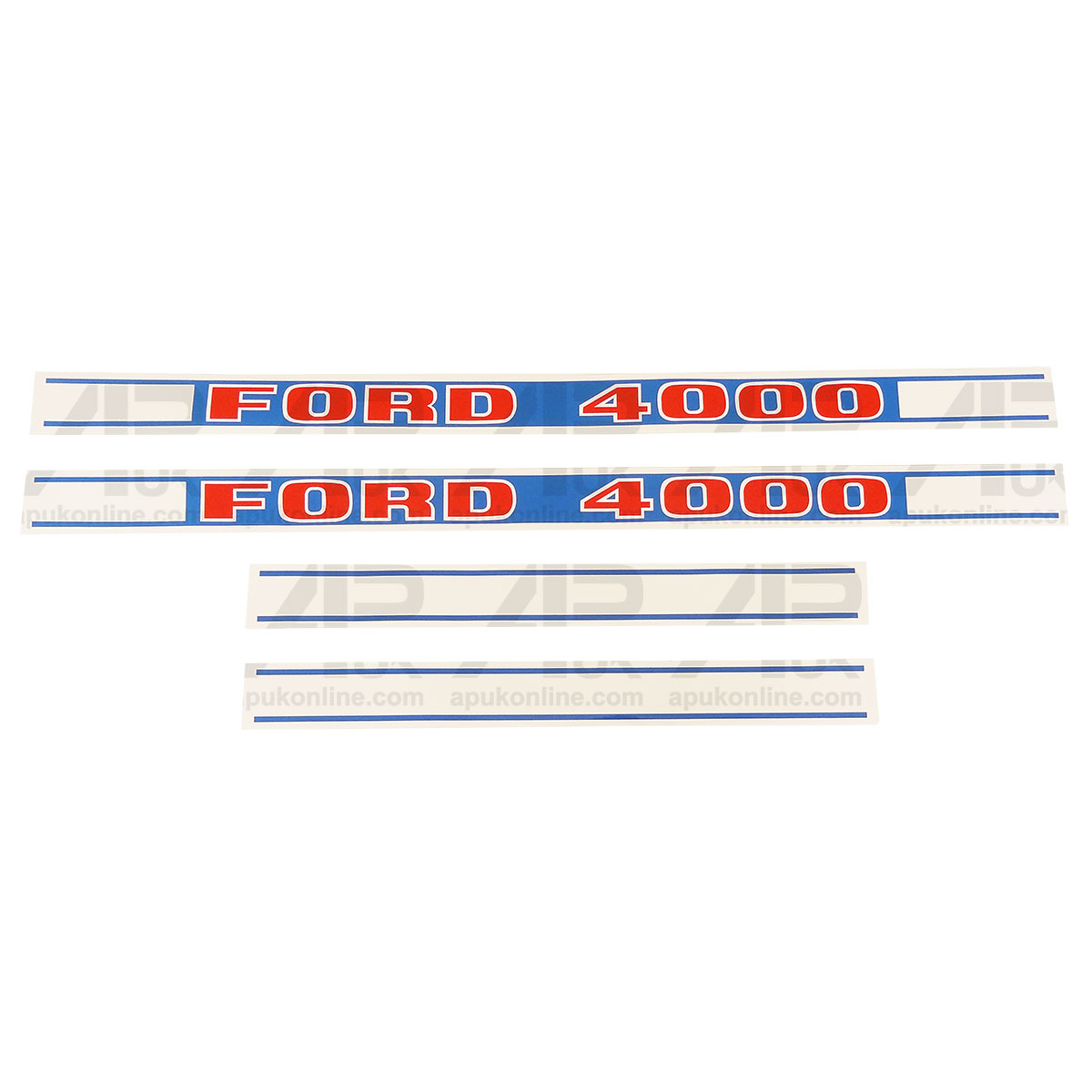 Hood Bonnet Decal Sticker Set Kit Emblem for Ford New Holland 4000 Tractor