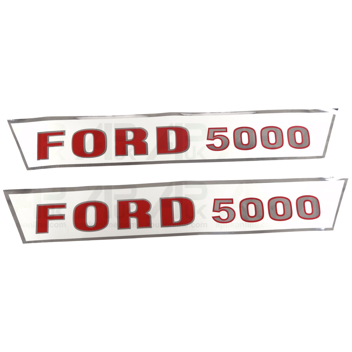 Bonnet Decal Set Hood Sticker Kit Emblem Transfer for Ford 5000 &#039;65-&#039;68 Tractor