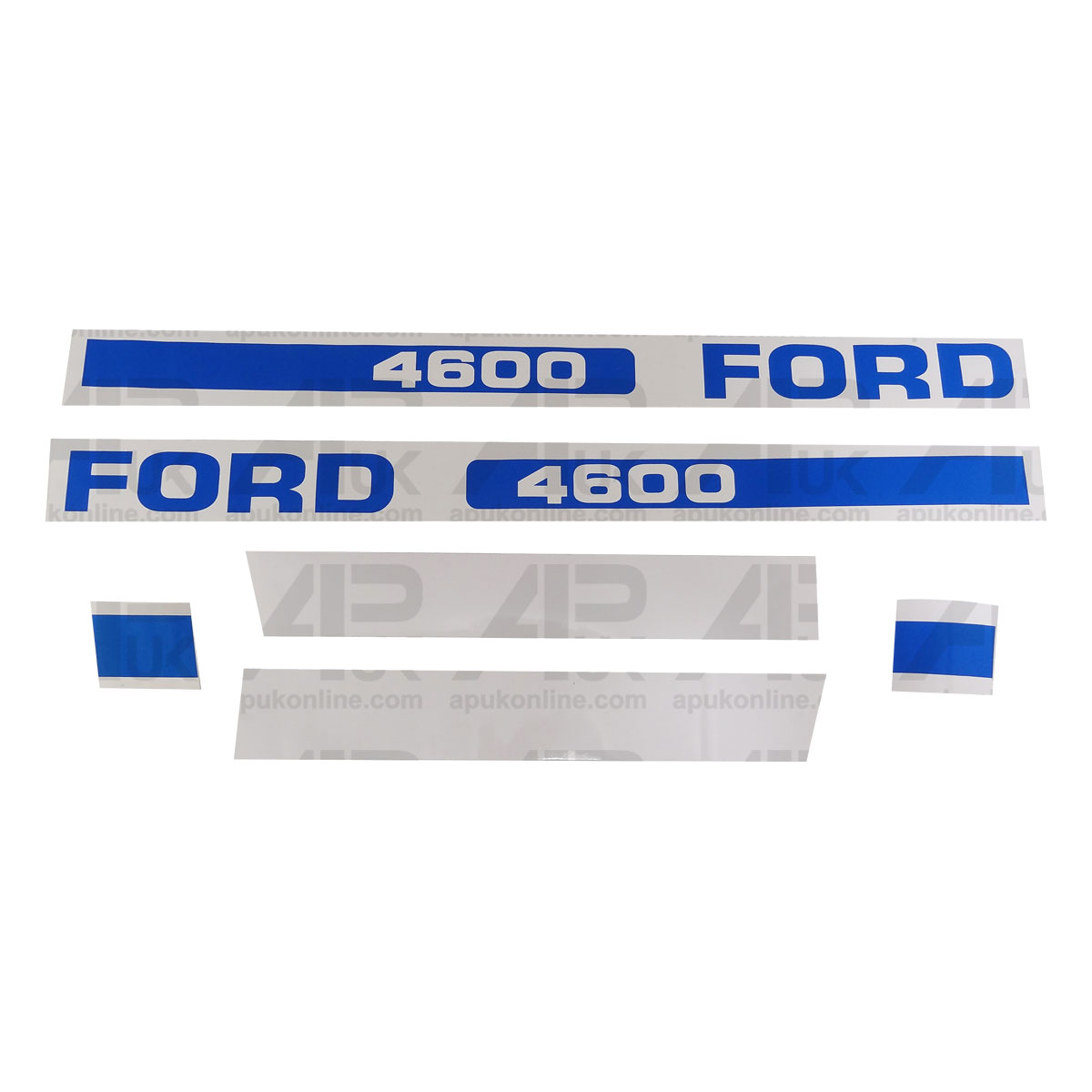 Hood Bonnet Decal Sticker Set Kit Emblem for Ford New Holland 4600 Tractor