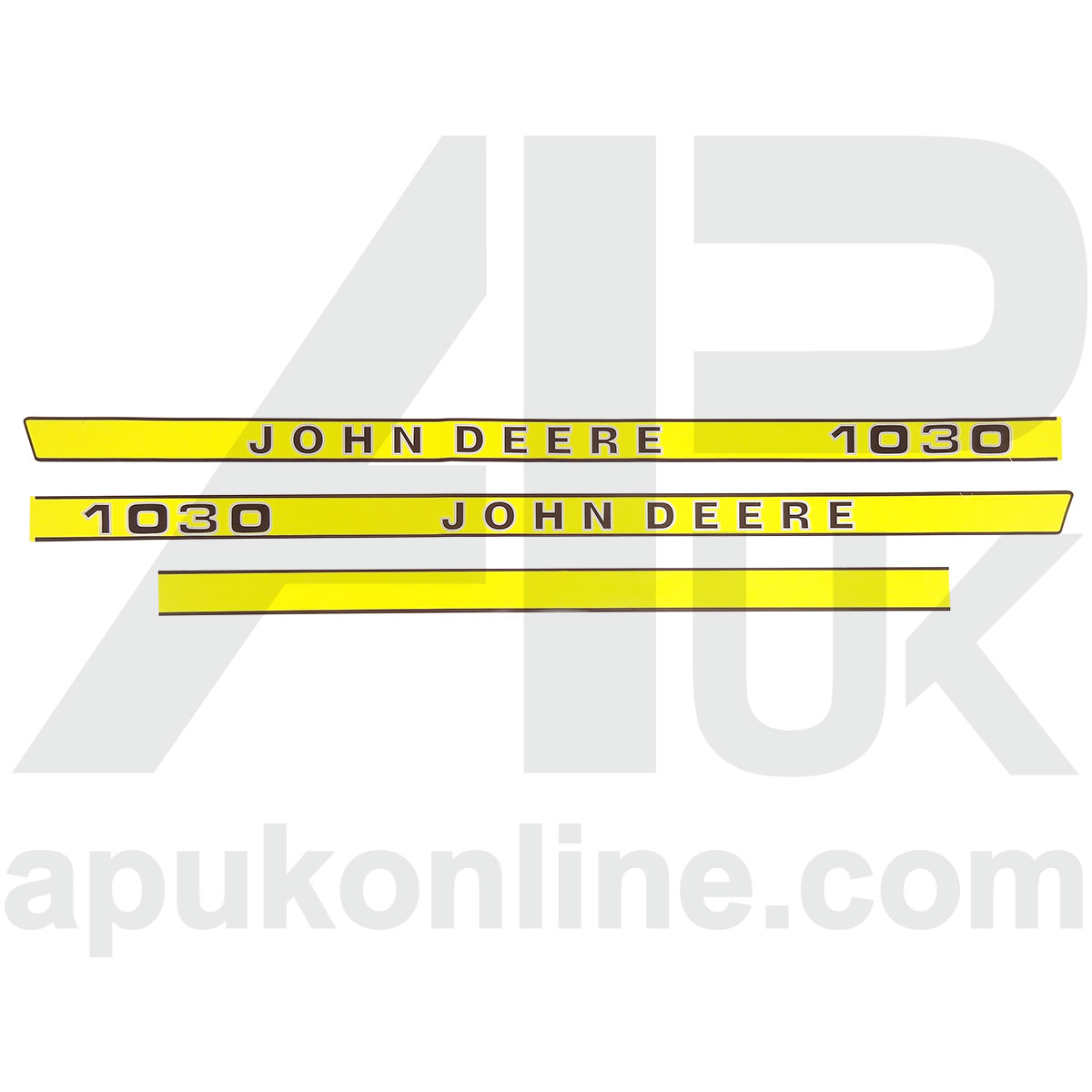 Hood Bonnet Decal Sticker Set Kit Emblem Transfers for John Deere 1030 Tractor