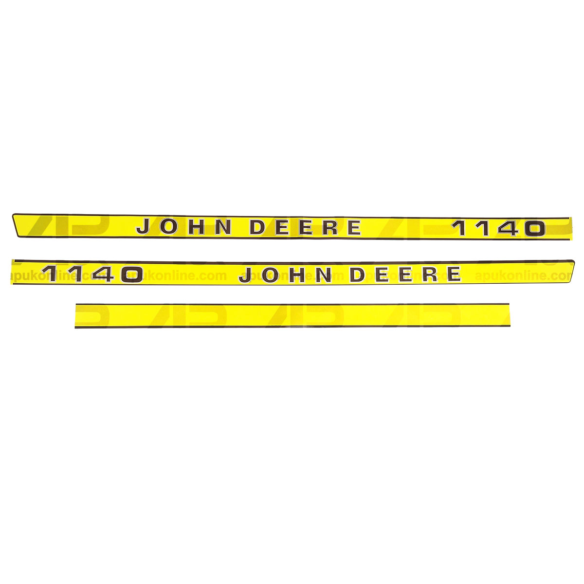 Hood Bonnet Decal Sticker Set Kit Emblem Transfers for John Deere 1140 Tractor