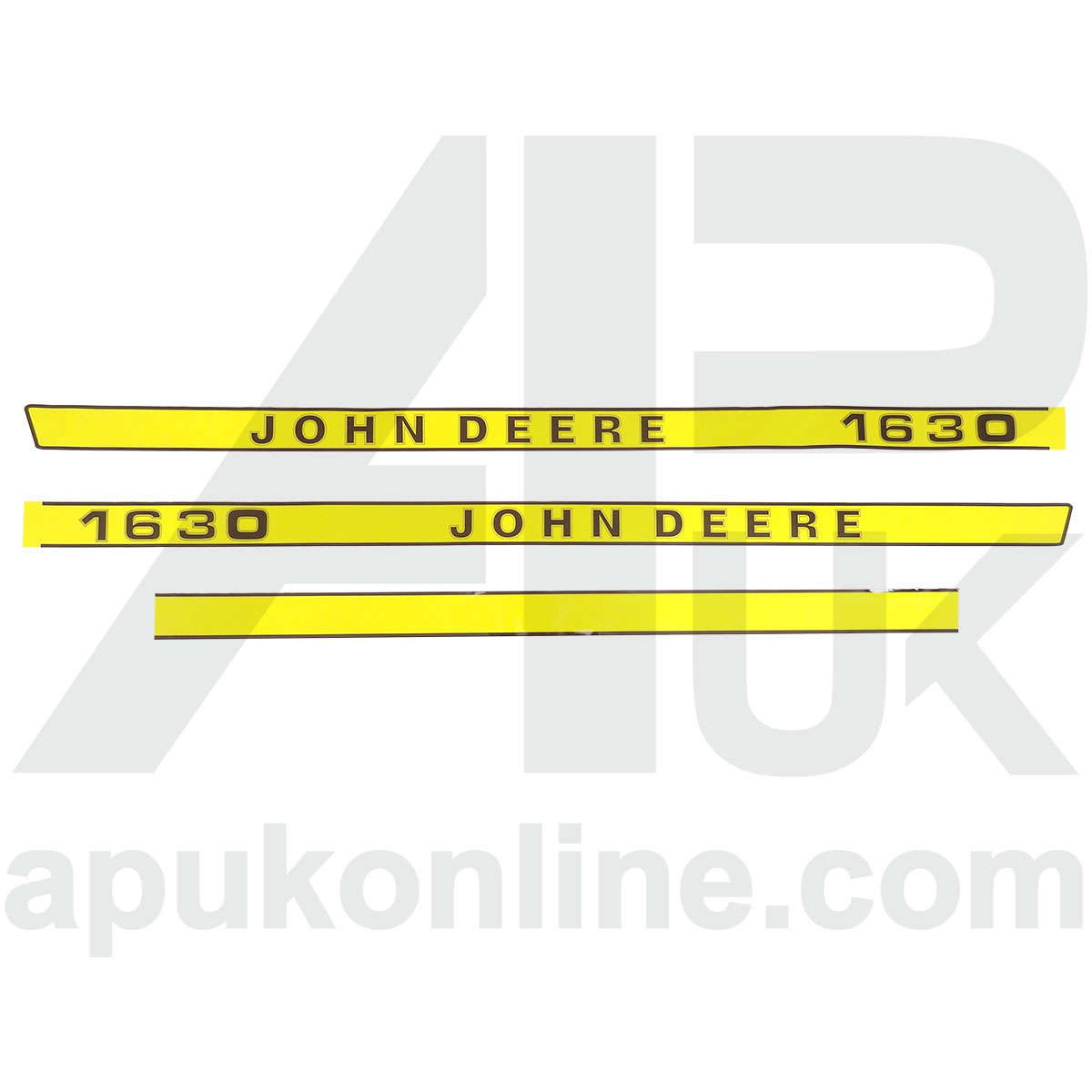 Hood Bonnet Decal Sticker Set Kit Emblem Transfers for John Deere 1630 Tractor