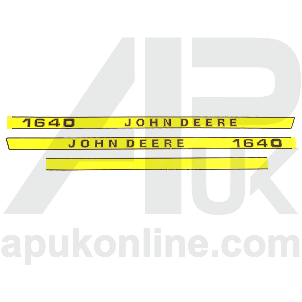 Hood Bonnet Decal Sticker Set Kit Emblem Transfers for John Deere 1640 Tractor