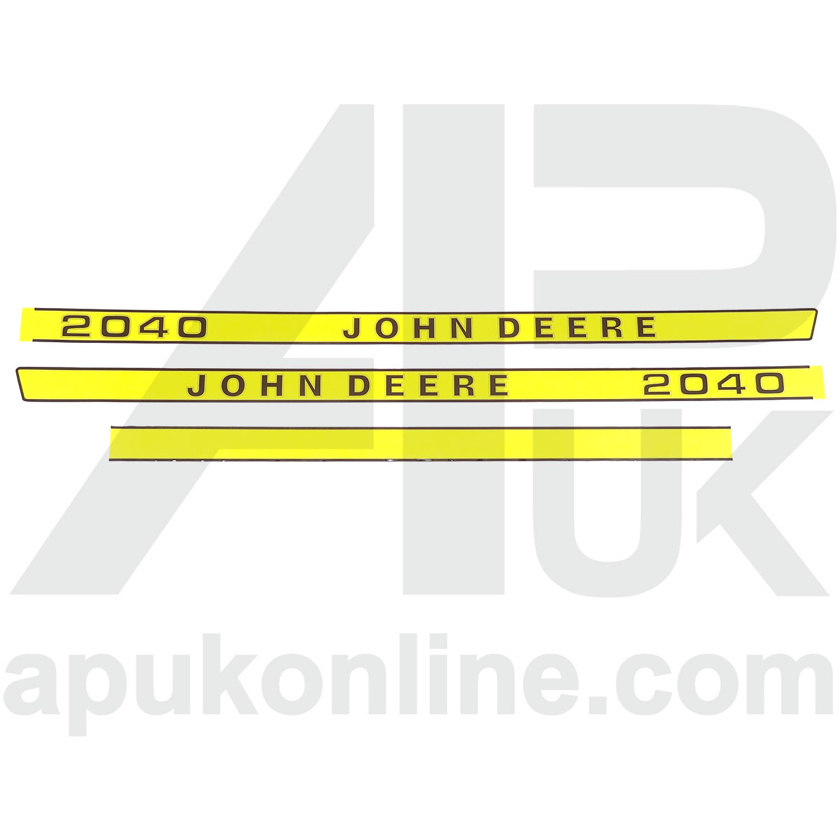 Hood Bonnet Decal Sticker Set Kit Emblem Transfers for John Deere 2040 Tractor