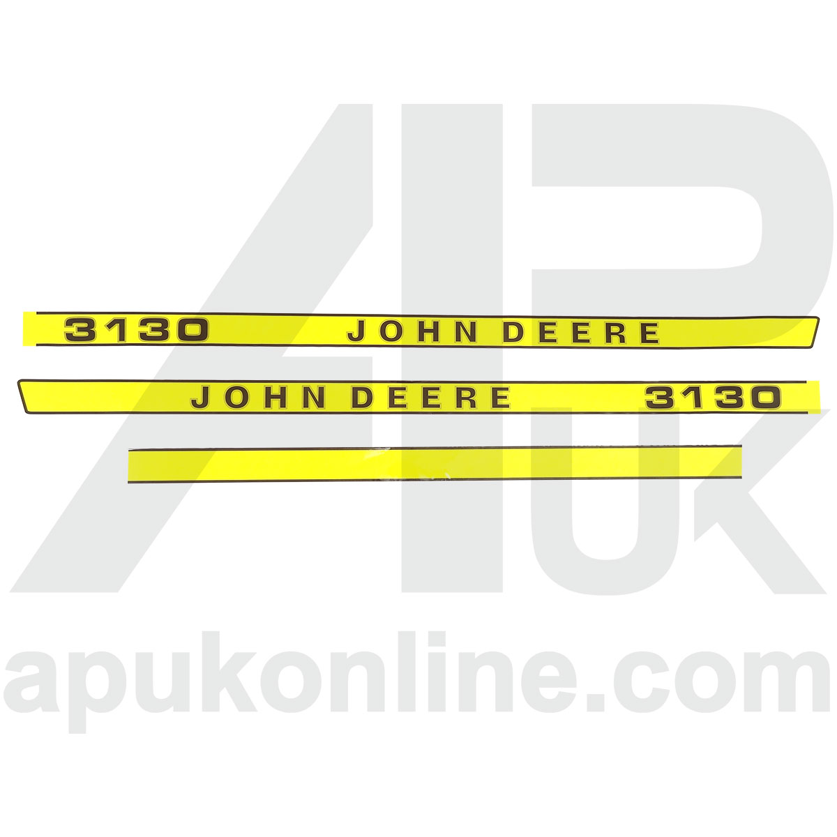 Hood Bonnet Decal Sticker Set Kit Emblem Transfers for John Deere 3130 Tractor