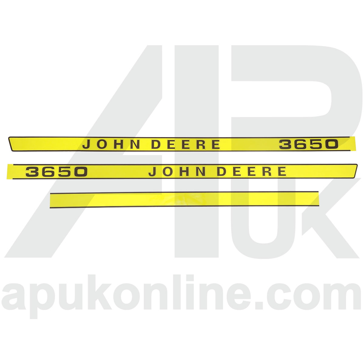 Hood Bonnet Decal Sticker Set Kit Emblem Transfers for John Deere 3650 Tractor