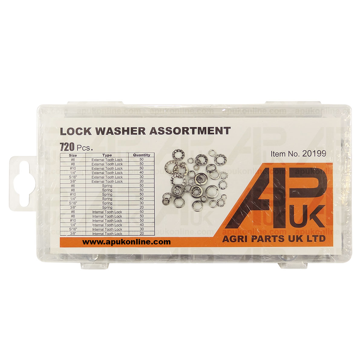 720pc Assortment Lock Locking Internal External Tooth Washers Toothed Serrated
