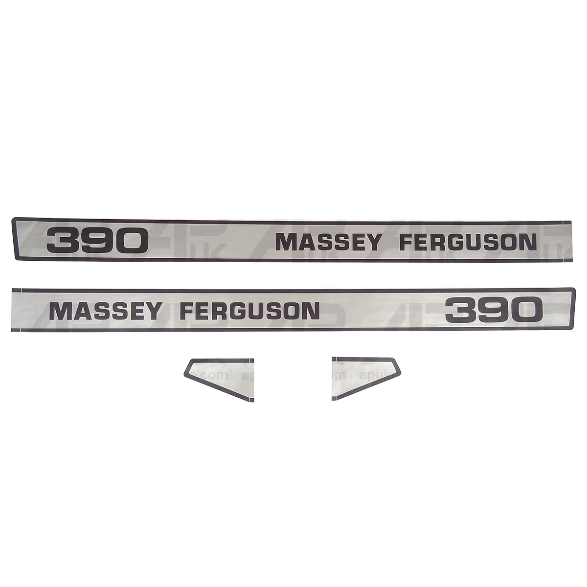 Bonnet Side Stickers Transfers Decal Set Kit for Massey Ferguson 390 Tractor