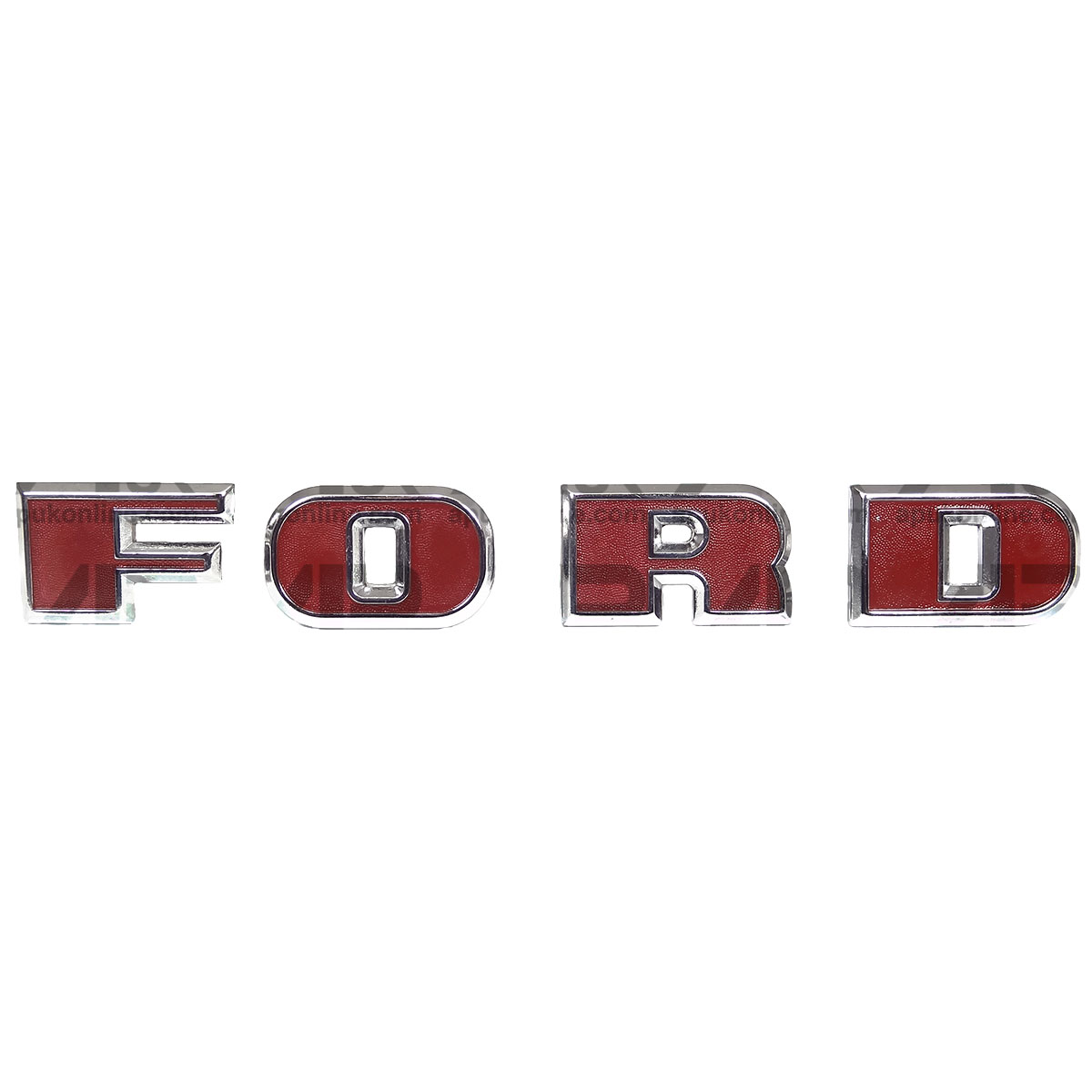 Upper Grille Chrome Letter Badge Set for Ford 2000 3000 4000 5000 Series Tractor