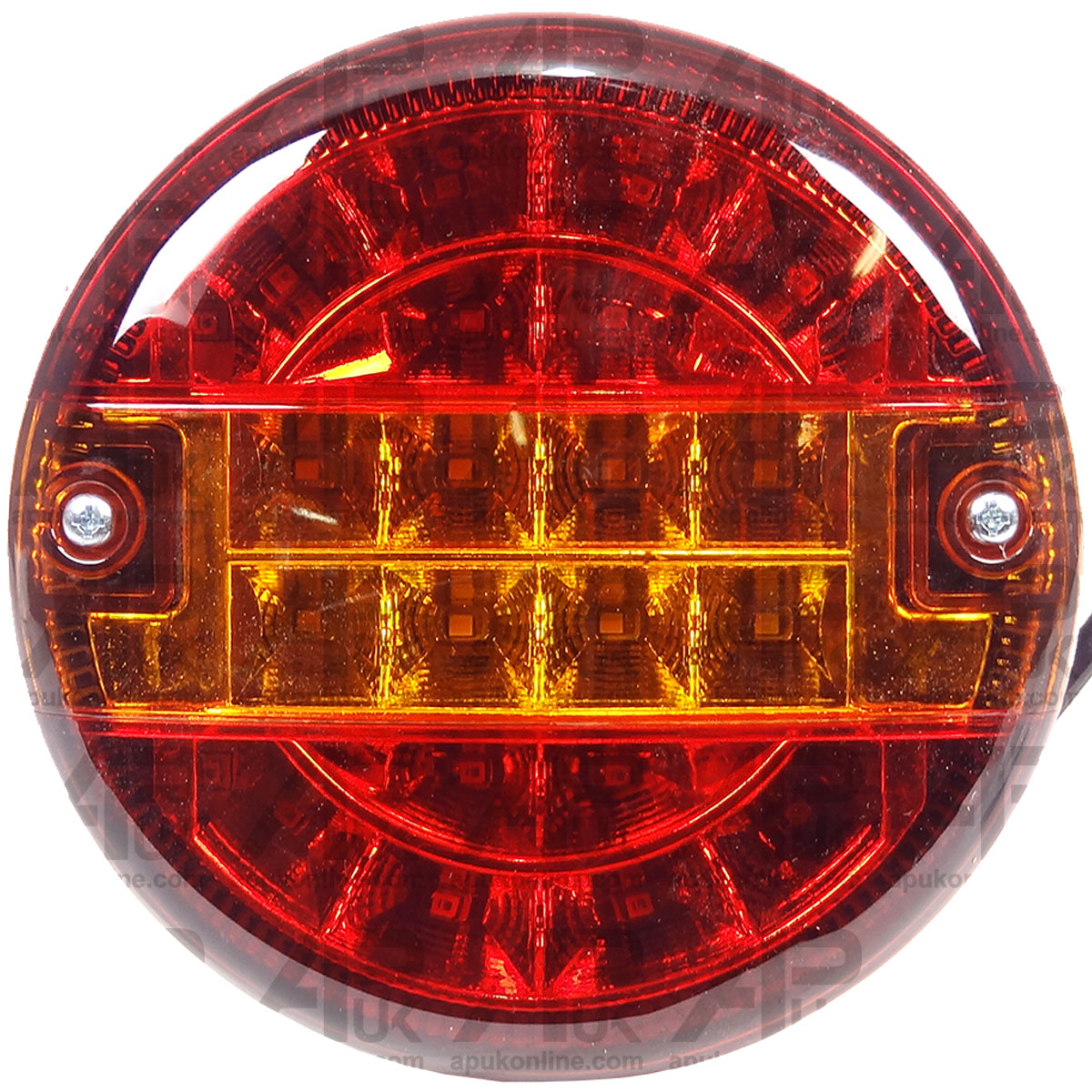 5.5&quot; LED Round Rear Brake Tail Light Lamp Tractor Trailer Bailey Tuffmac AW Kane