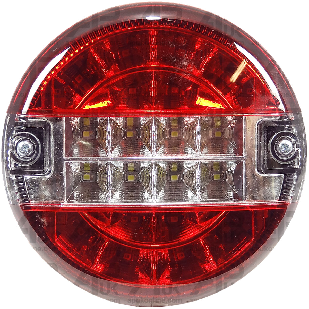 12V LED Rear Round Hamburger Stop Tail reverse Lamp Light Truck Van Camper