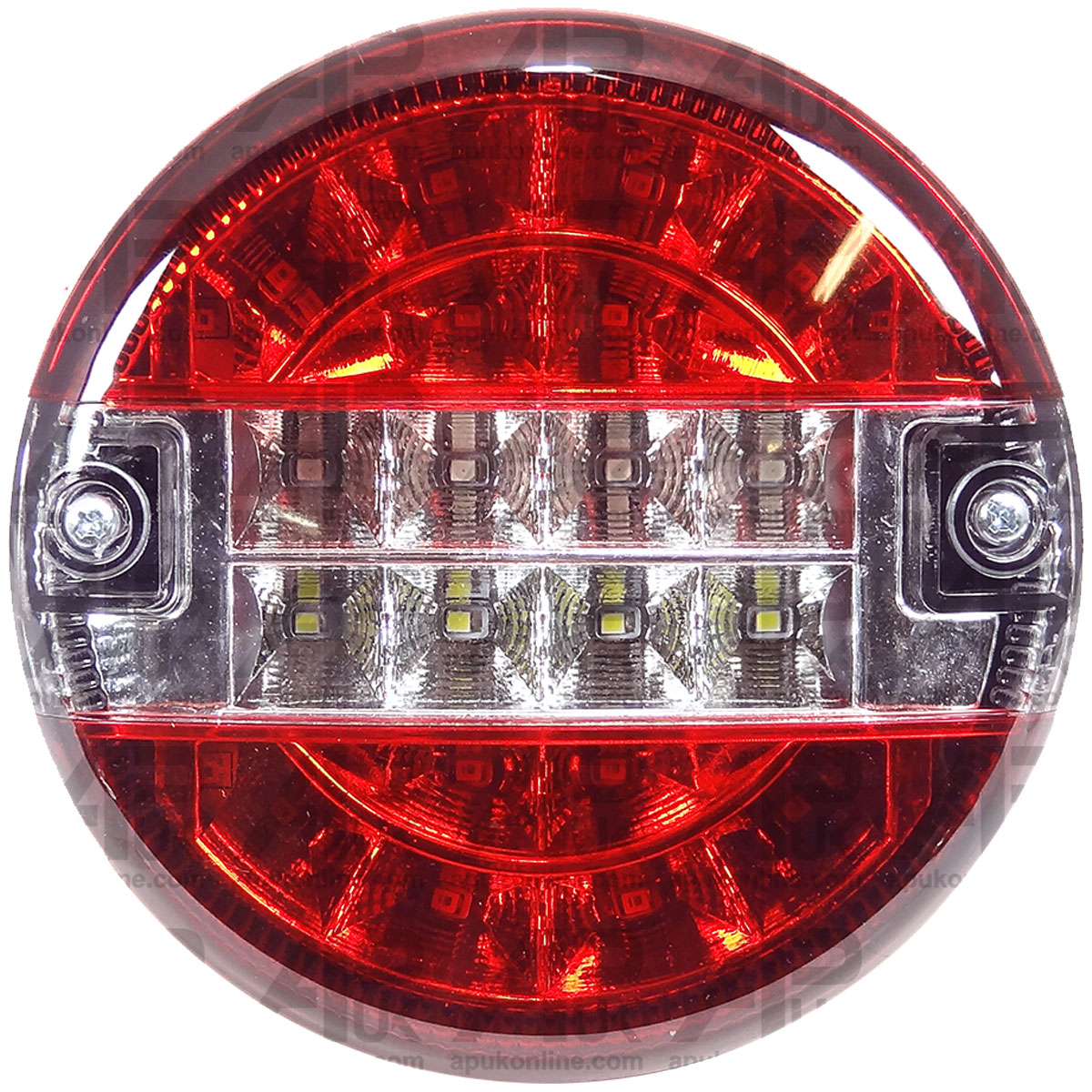 12V LED 5.5&quot; Red Clear Rear Brake Tail Light Lamp Daxara Maypole Erde Trailer