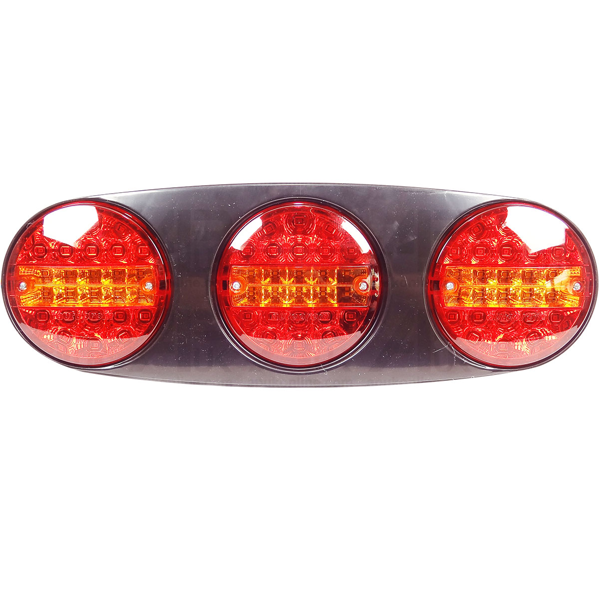 12V LED Trio Rear Brake Tail Light Lamp 4 Func McHale Baler Bailey Tractor