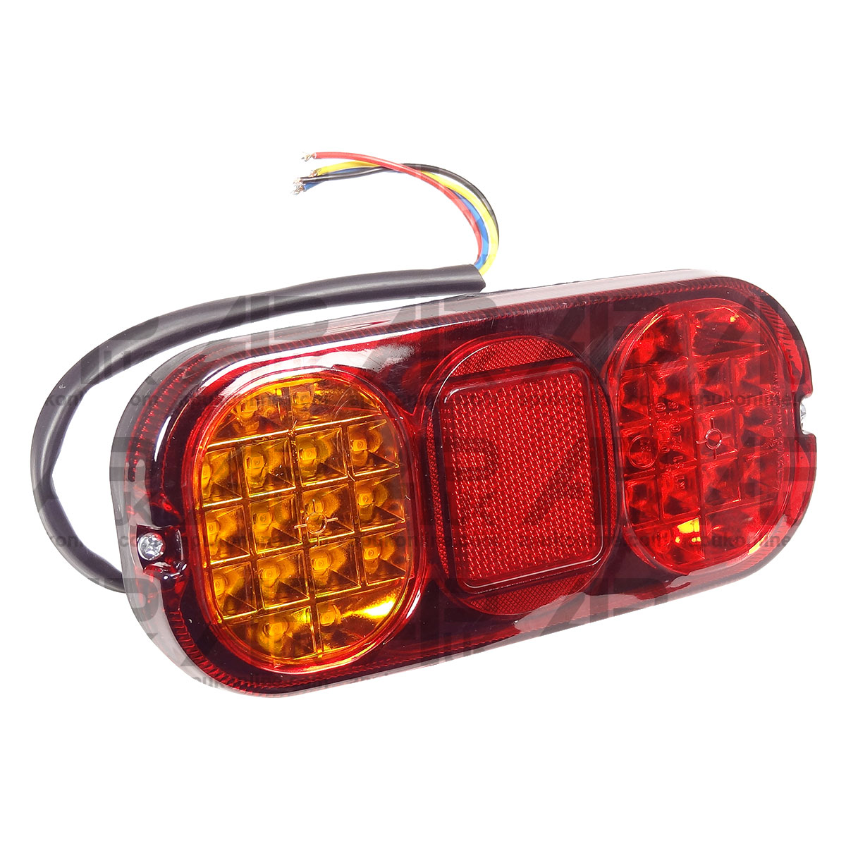 Rear LED Light Lamp Unit Side Indicator &amp; Wires for JCB 3CX 700/50018 4CX 2CX