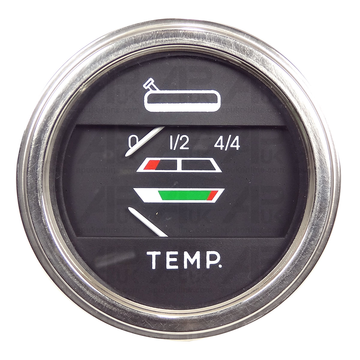 Water Temperature &amp; Fuel Gauge for Fiat SOM: 615 670 715 800 Tractors