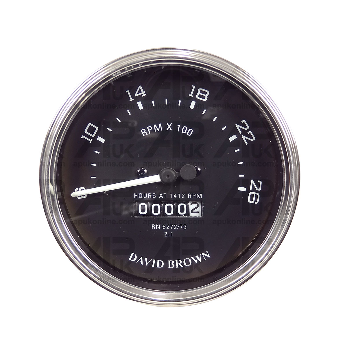David Brown 885 990 995 996 1210 Tractor REV Clock Hourmeter Tachometer Gauge