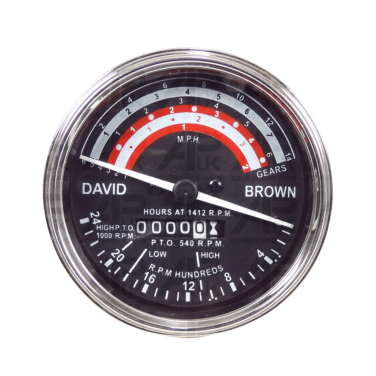 David Brown 880 1212 1410 1412 Tractor REV Clock Tractormeter Tachometer Gauge