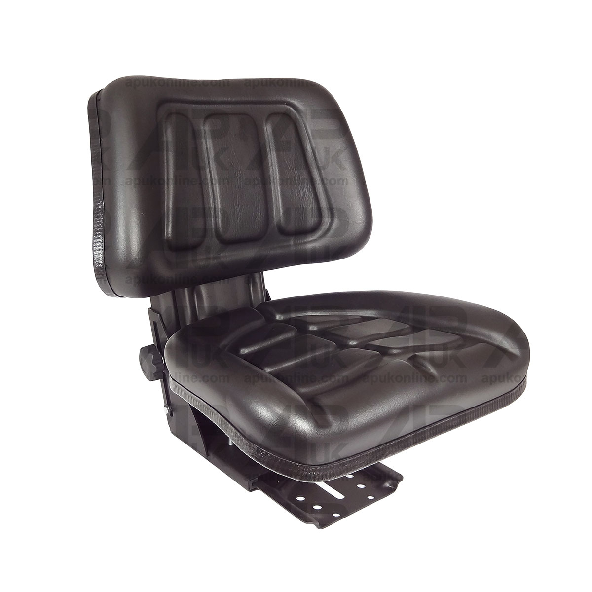 Black Tractor Dumper Hydraulic Suspension Seat with Height &amp; Weight Adjustment