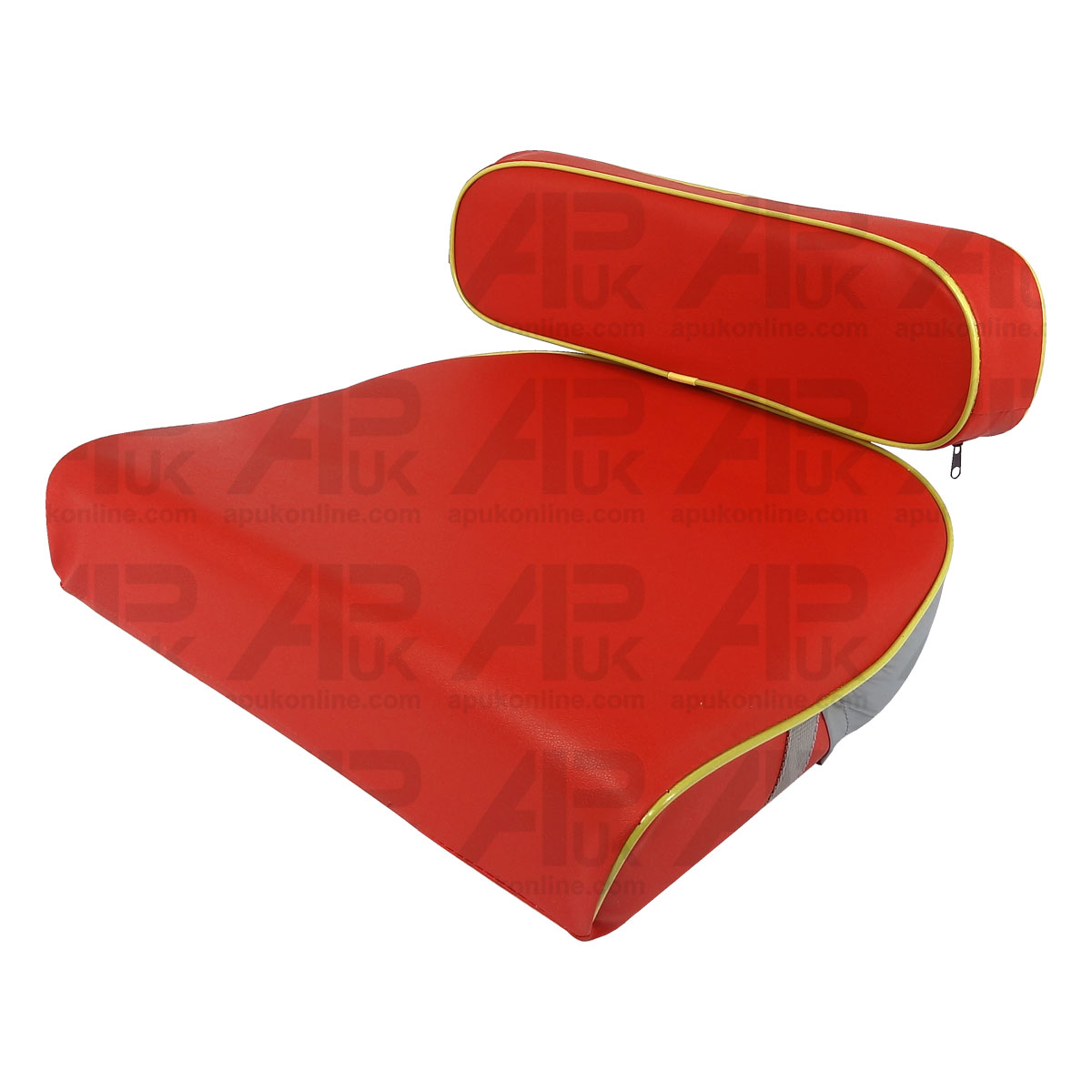 Red + Yellow Piping Seat Cushion for David Brown Tractor 700 800 900 Implematic