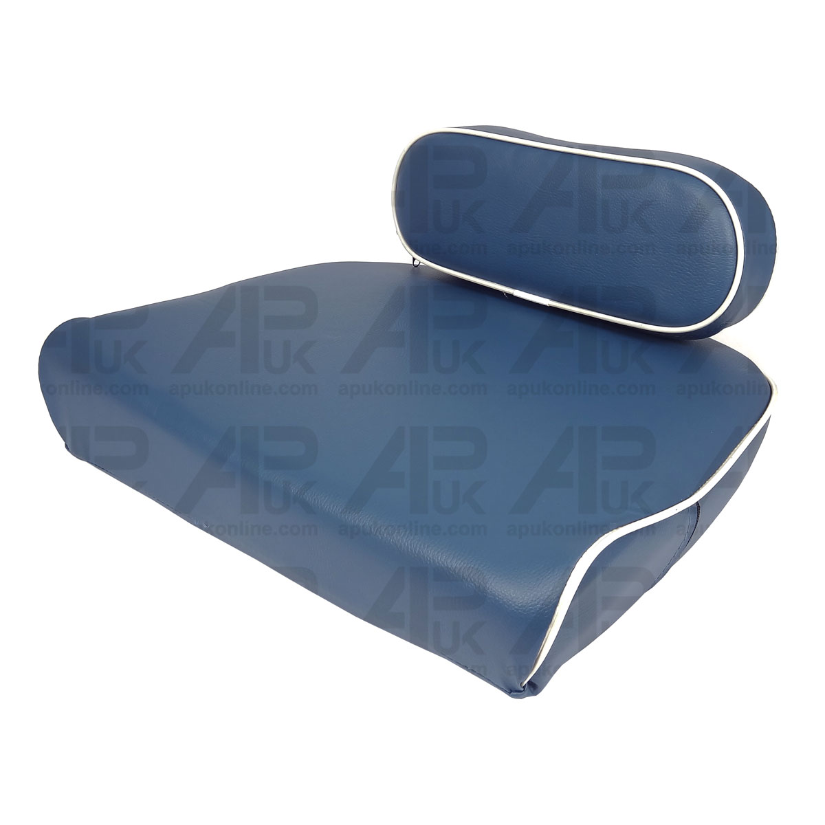 Seat Cushion &amp; Backrest Set Blue &amp; White for Fordson Dexta Major Super Tractor