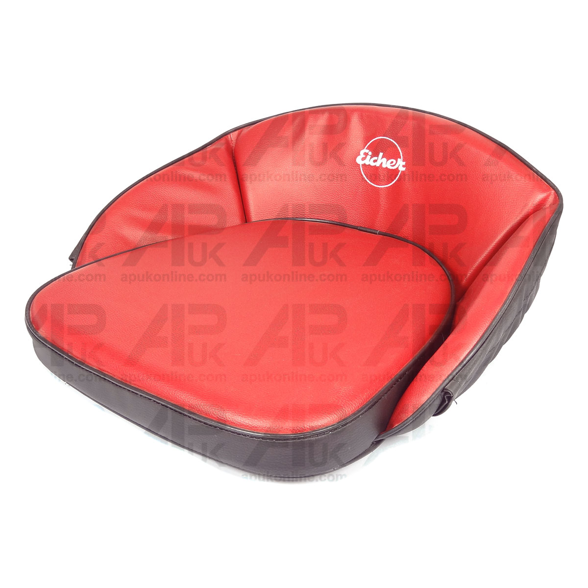 Seat Pan Cushion Red and Black with Logo for Eicher MF Massey Ferguson Tractor